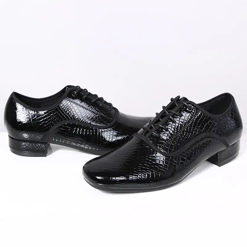 XIHAHA Fashion Men's Latin Dance Shoes Leather Ballroom Tango Man Latin Dancing Shoe for Male Boy Shoes Sneaker Jazz Shoes