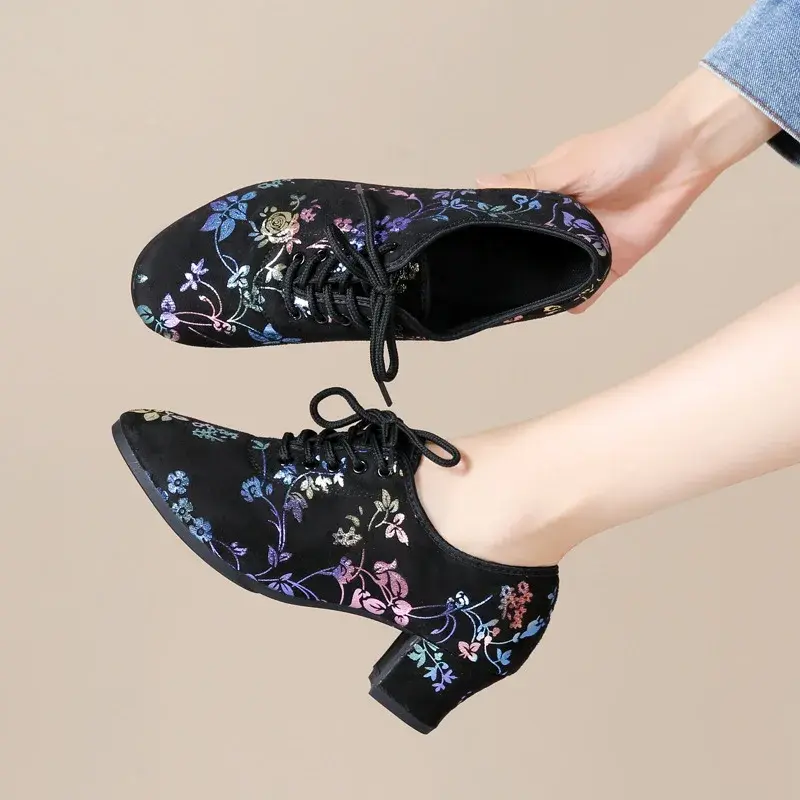 XIHAHA New Fashion Women Ballroom Dance Shoes Woman Tango Latin Dancing Shoes Gorgeous Ladies' Wedding Party Dance Shoes 3.5/5CM