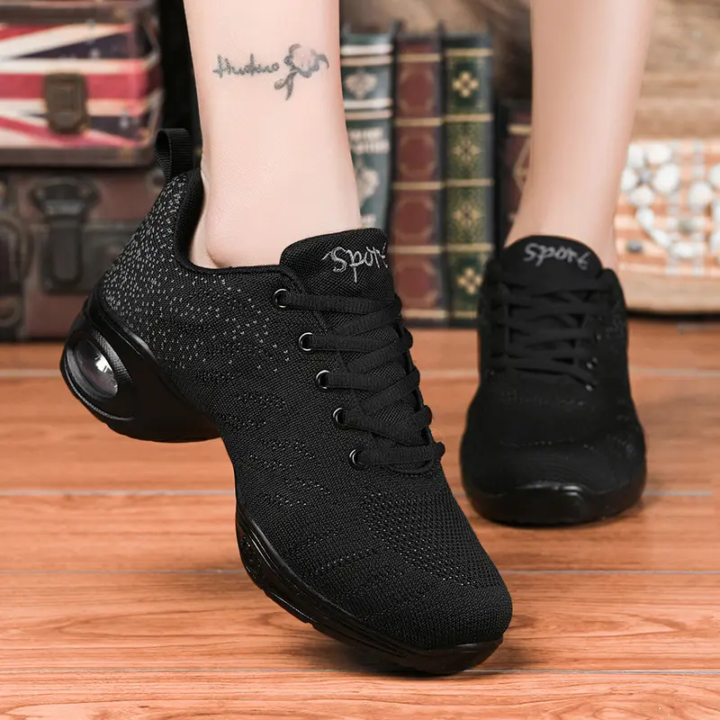 XIHAHA Women Dance Practice Shoes Design Dance Shoe for Woman Soft Sole Modern Dance Shoes Mesh Ladies Dance Trainers Sneakere