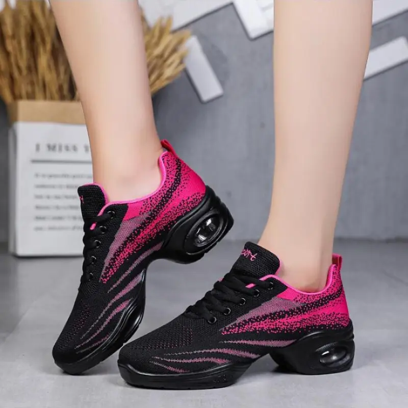 XIHAHA Women Dance Practice Shoes Design Dance Shoe for Woman Soft Sole Modern Dance Shoes Mesh Ladies Dance Trainers Sneakere