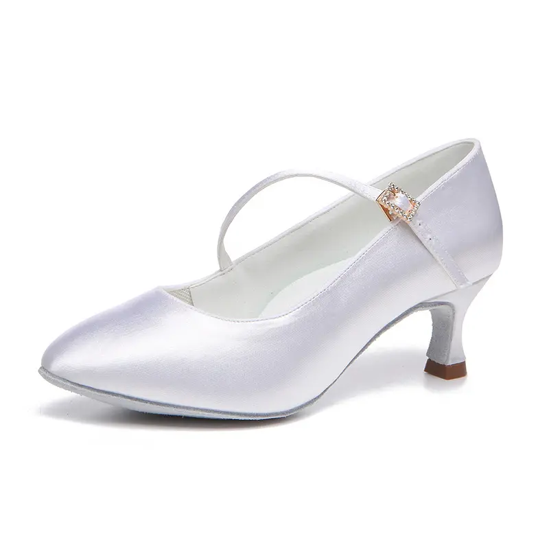 XIHAHA New Modern Dance Shoes Woman Soft Bottom National Standard Dating Tango Square Dance Women Shoe Satin Female Sports Shoes