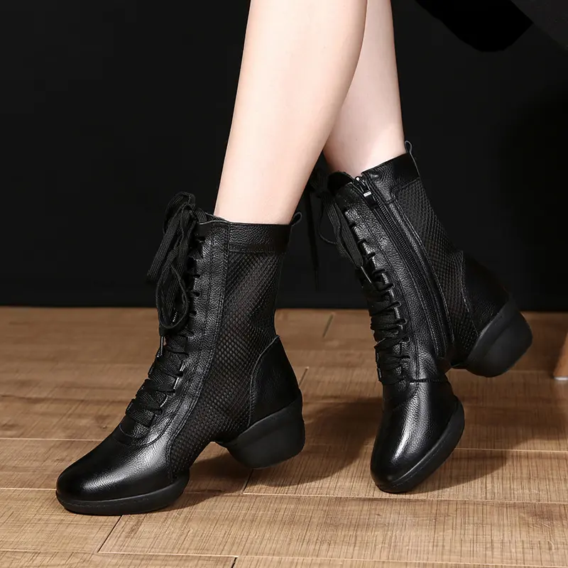 High Quality Fashion Dancing Boots Women Jazz Dance Shoes Soft Women's Ballroom Modern Dancing Shoes Ladies Dance Boots Sneakers