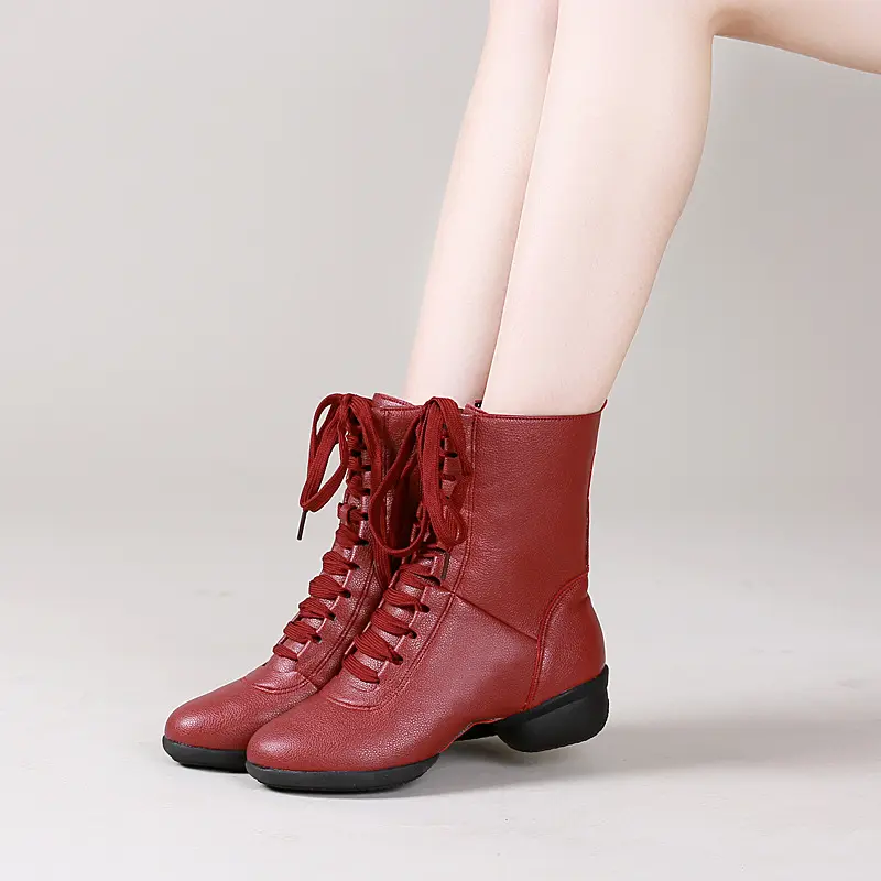 High Quality Fashion Dancing Boots Women Jazz Dance Shoes Soft Women's Ballroom Modern Dancing Shoes Ladies Dance Boots Sneakers