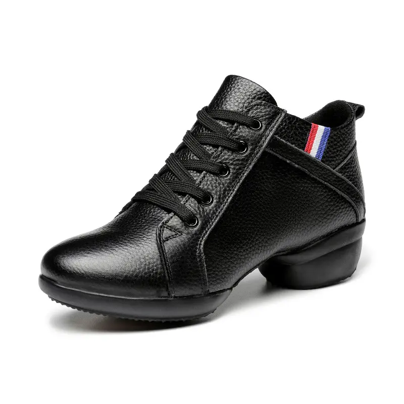 XIHAHA Salsa Latin Dance Shoes for Women Charm Jazz Dancing Shoe Leather Suede Sole High Heels Woman Platform Shoe Sneaker
