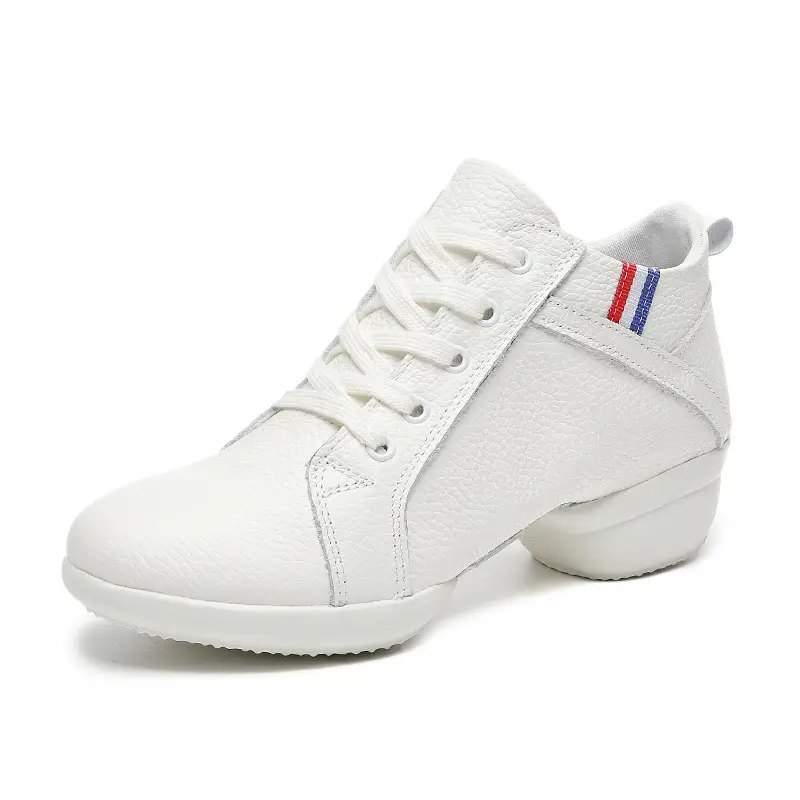 XIHAHA Salsa Latin Dance Shoes for Women Charm Jazz Dancing Shoe Leather Suede Sole High Heels Woman Platform Shoe Sneaker