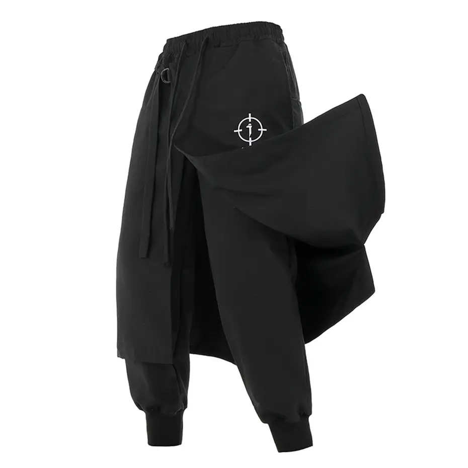 Tactical Skirt Pants Techwear Men's Fashion Streetwear Baggy Cargo Pants Joggers Black Loose Sweatpants