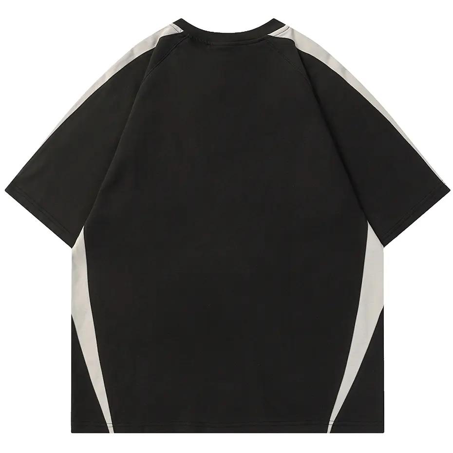 Men Hip Hop Oversized T Shirts 2024 Streetwear Harajuku Black Loose T-shirts Y2K American Style Tee Shirt Tops Male