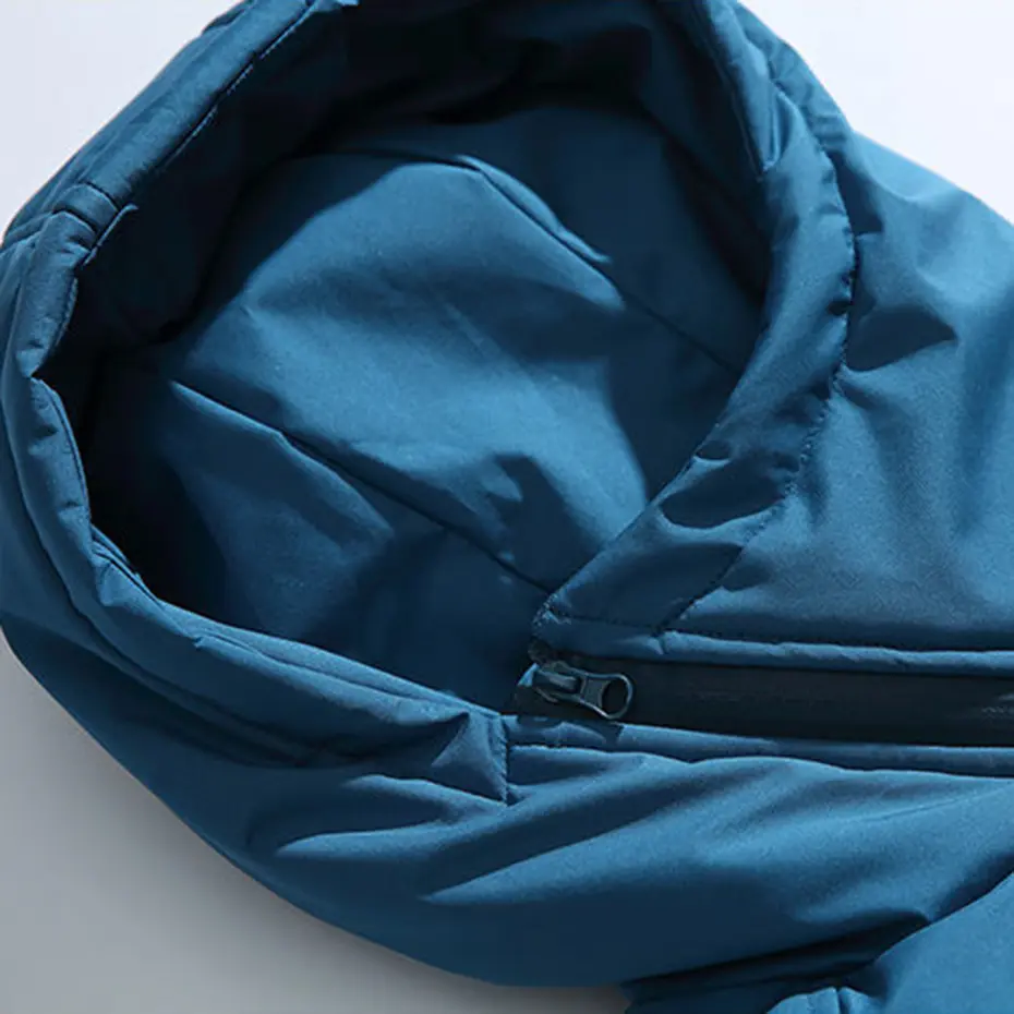 Winter Men Jackets Diagonal Zipper Hooded Parkas Thicken Warm Coat Black Loose Casual Padded Jacket Outwear for Male 2025