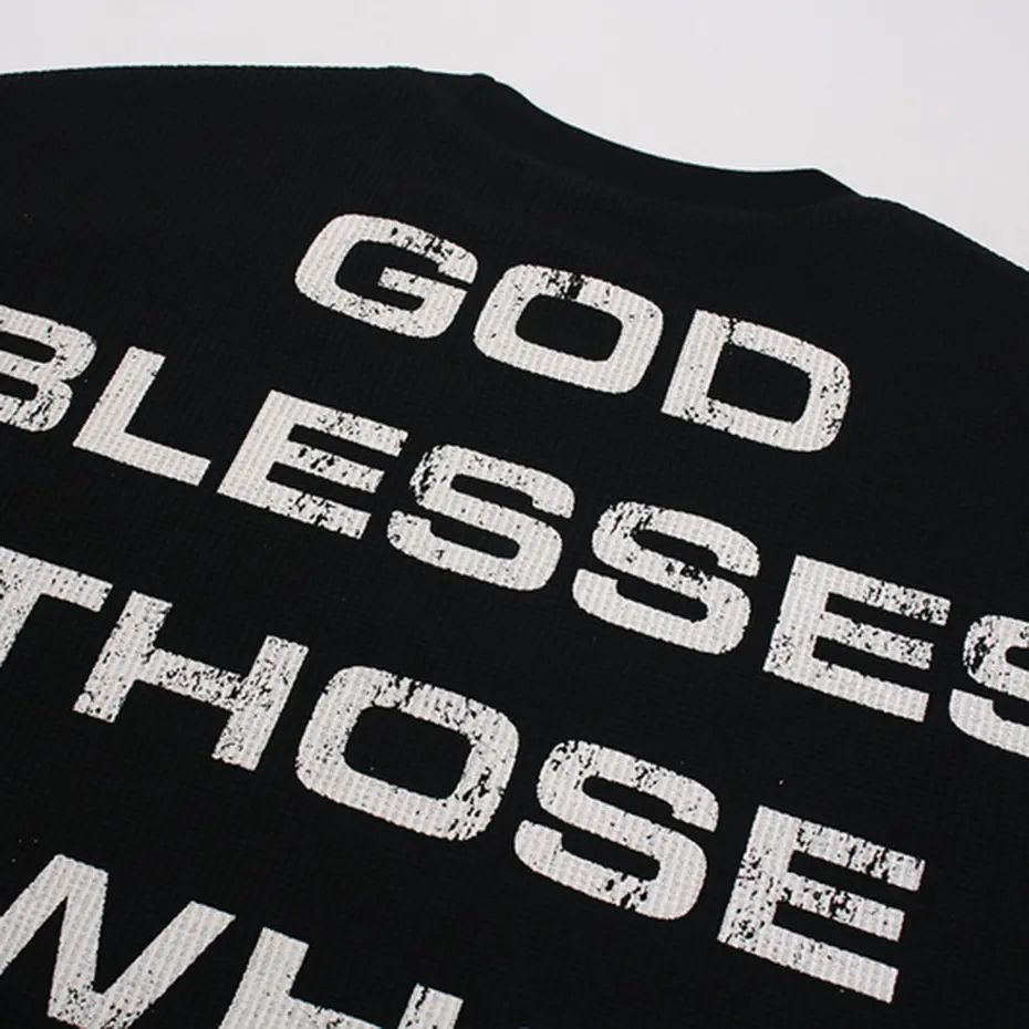 Streetwear Harajuku Hip Hop T-shirts Men Oversized Long Sleeve T Shirts Tee Tops Casual Loose Graphic Tshirts