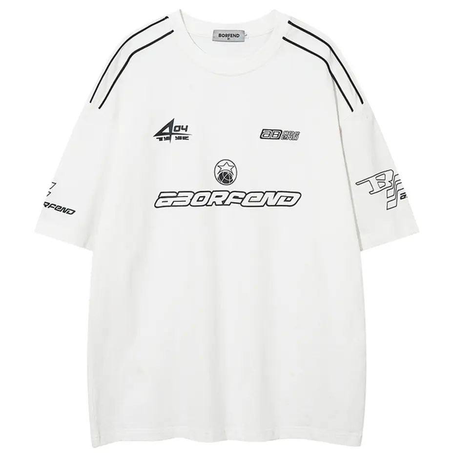 Hip Hop Streetwear Tshirts Sports Style Tee 2025 Men Summer Short Sleeve Harajuku Oversized T-shirt Loose Casual Unisex Tops