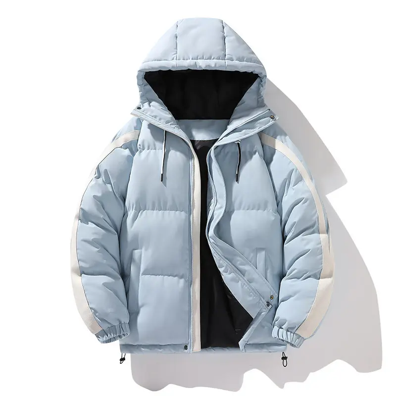 Men Hooded Casual Short Down Jackets New Fashion Man Winter Coats Quality Male Thicker Warm Solid Parkas Couple Coats Size 3XL