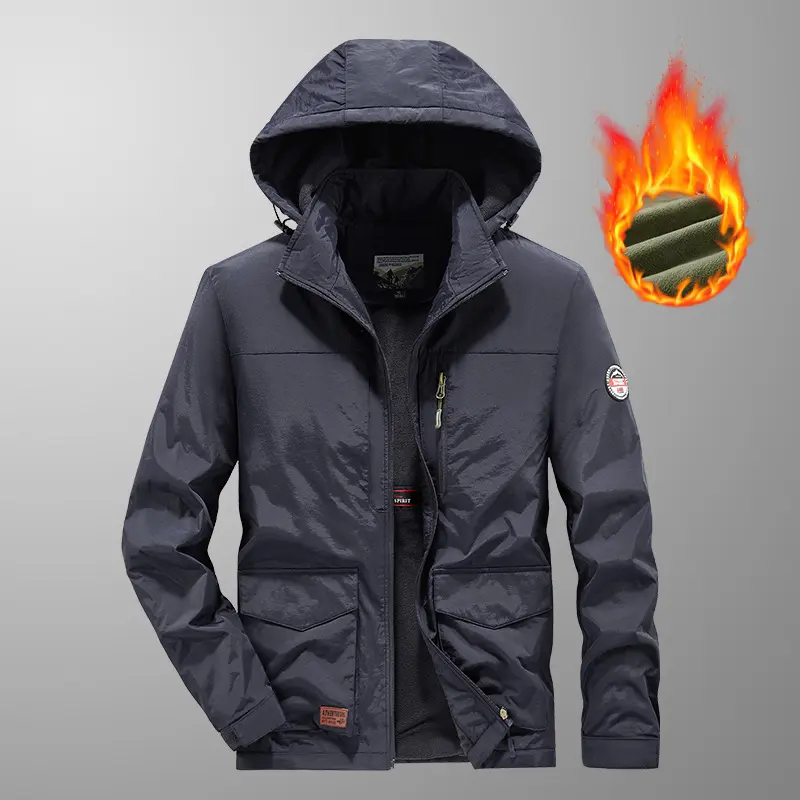 Men Outdoor Waterproof Hooded Down Jackets Casual Warm Parkas New Winter Male Thicker Fleece Coats Man Warm Jackets Size 5XL