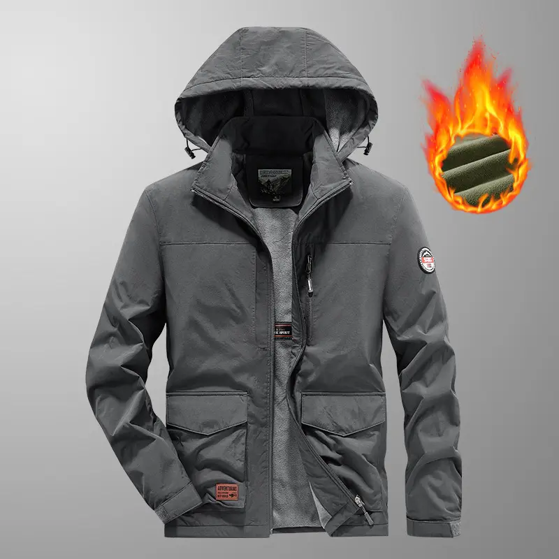 Men Outdoor Waterproof Hooded Down Jackets Casual Warm Parkas New Winter Male Thicker Fleece Coats Man Warm Jackets Size 5XL