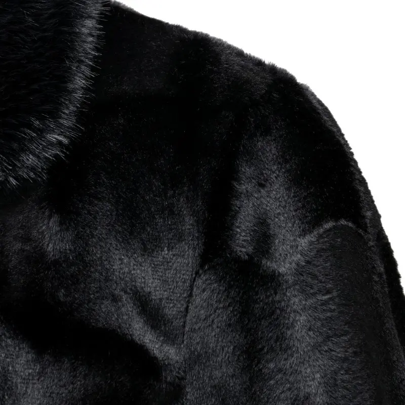 New Winter Men Fur Collar Leather Jackets Male Slim Imitation Mink Fur Jackets Man Graphene Insulation Warm Casual Coats Size 5X