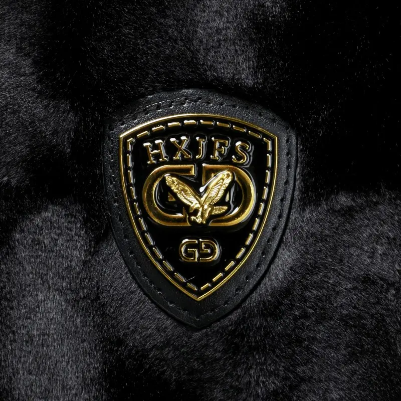 New Winter Men Fur Collar Leather Jackets Male Slim Imitation Mink Fur Jackets Man Graphene Insulation Warm Casual Coats Size 5X