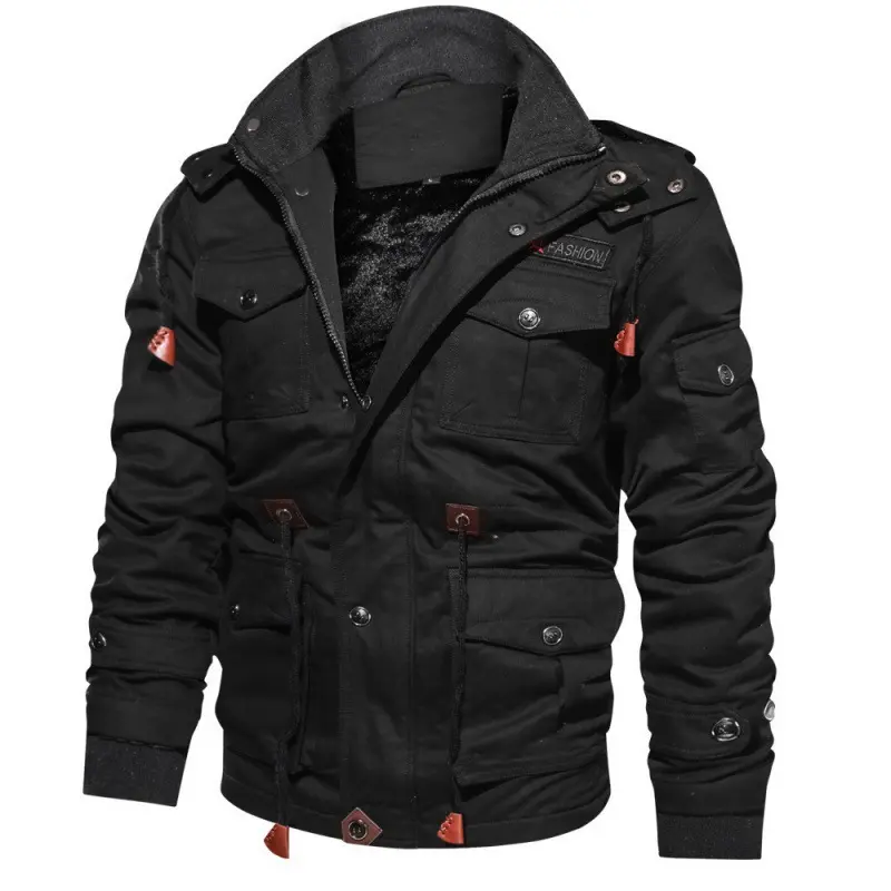 Men Winter Jackets Military Coats Multi-pocket Cargo Jackets High Quality Male Cotton Casual Winter Coats Warm Parkas Size 6XL