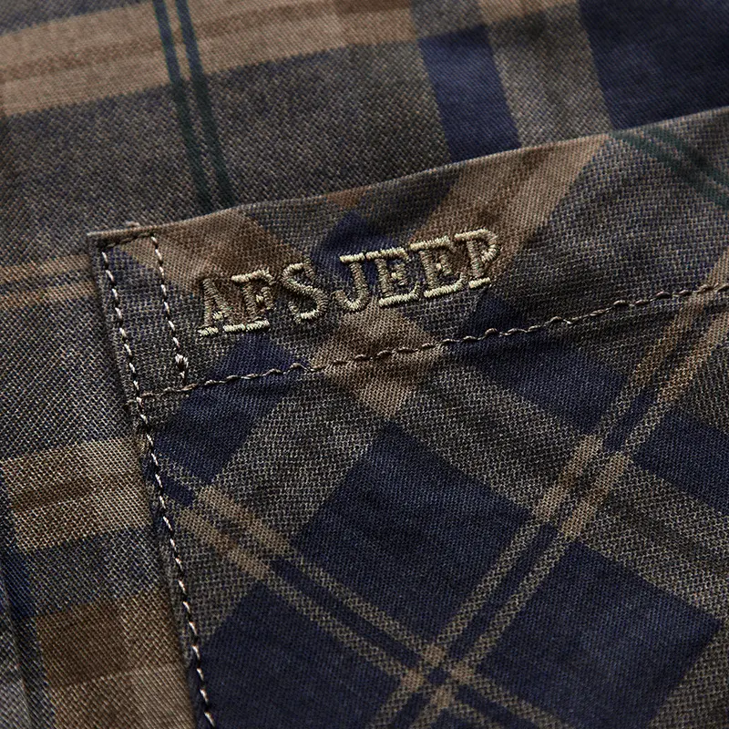 New Spring Men Plaid Casual Shirts Male Military Outdoor Loose Tooling Shirts High Quality Man Cotton Long-sleeved Shirts 3XL