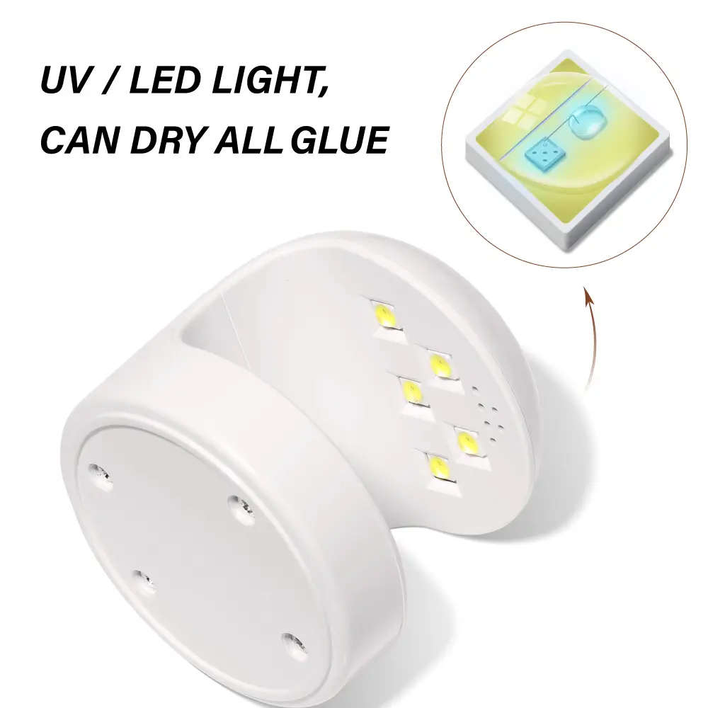 LINMANDA Mini UV LED Nail Lamp Portable Quick-Dry 18W Gel Nail Curing Lamp for Gel Polish Resin Glue Gel Extension Gel Manicure
