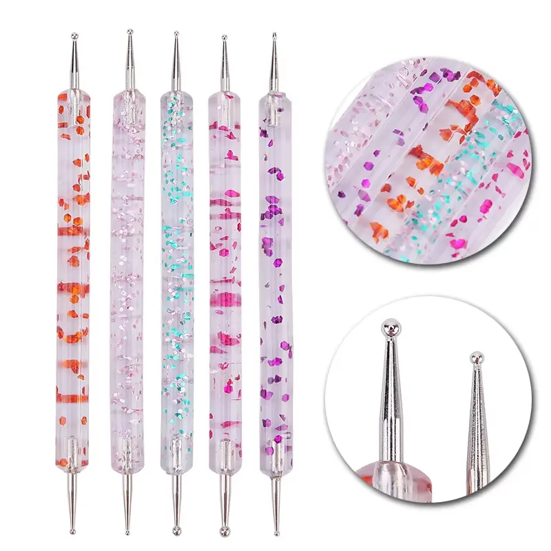 LINMANDA Nail Dotting Tools Nail Design Tools Nail Art Dotting Tools Embossing Tools for Painting Nail Dotting Pen for Nail Art