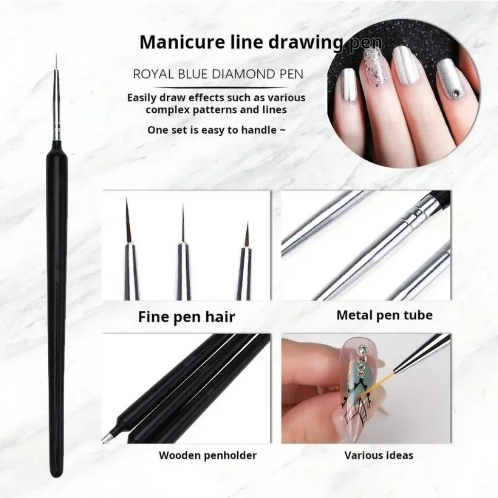 LINMANDA Detail Painting Watercolor Pen Set 3Pcs Fine Point Oil Painting Brushes Brush for Acrylic Professional Artists Tools