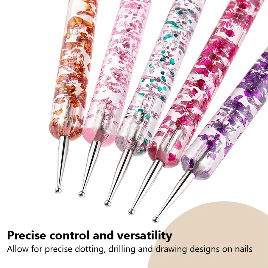 LINMANDA Nail Dotting Tools Nail Design Tools Nail Art Dotting Tools Embossing Tools for Painting Nail Dotting Pen for Nail Art