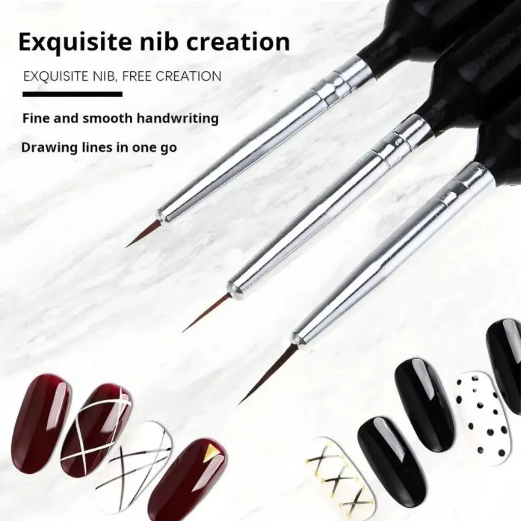 LINMANDA Detail Painting Watercolor Pen Set 3Pcs Fine Point Oil Painting Brushes Brush for Acrylic Professional Artists Tools