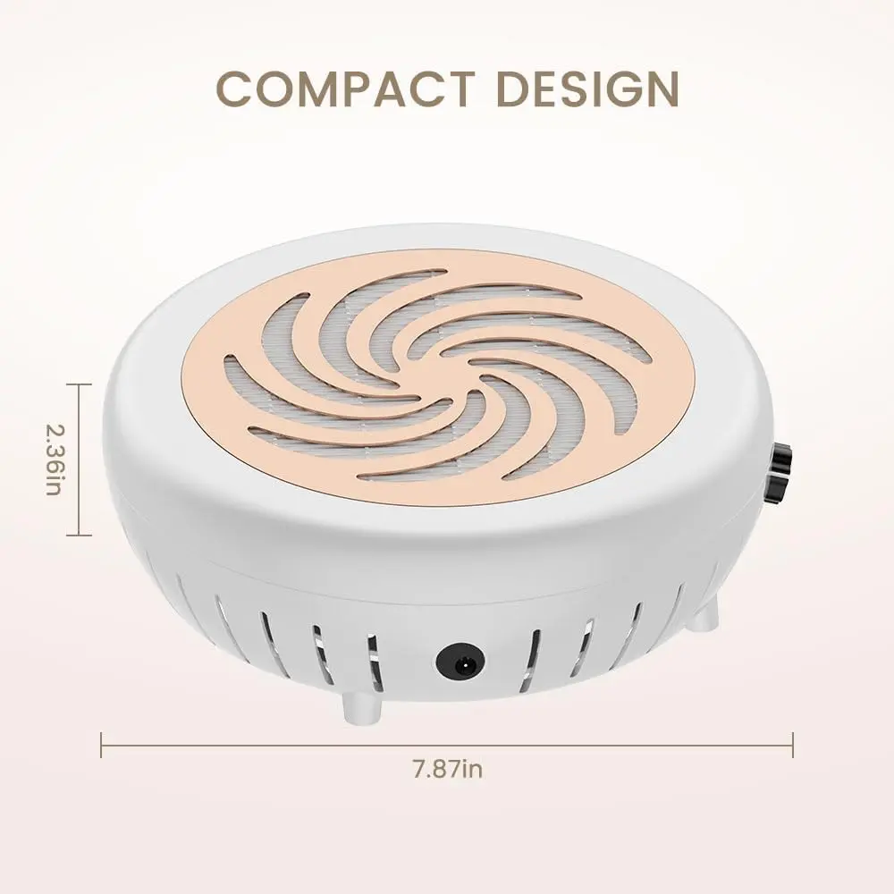 LINMANDA Nail Dust Collector Professional Dust Collector Nail Tech Salon with Removable Filter Speed ​​Adjustable Vacuum Cleaner