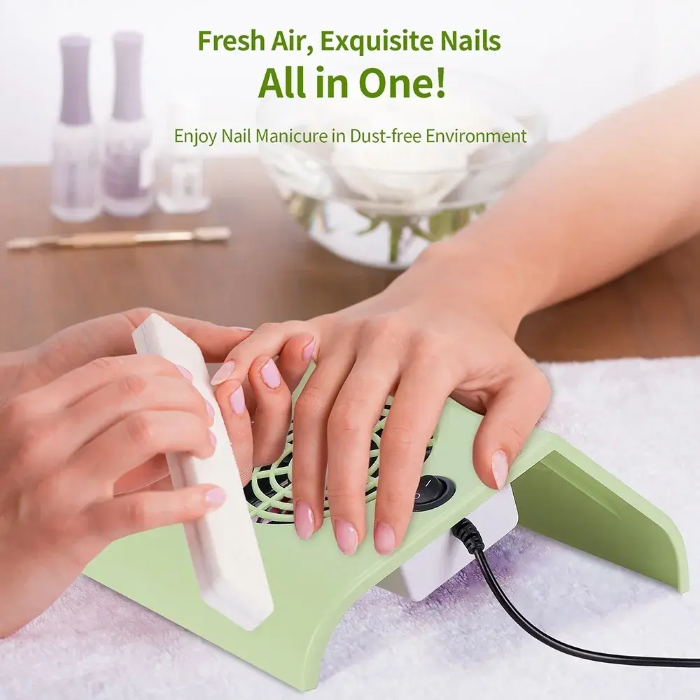 LINMANDA USB Mini Nail Dust Collector With 2 Dust Filter Bags Vacuum Filte Cleaner Strong Power Low Noise Nail Art Tool