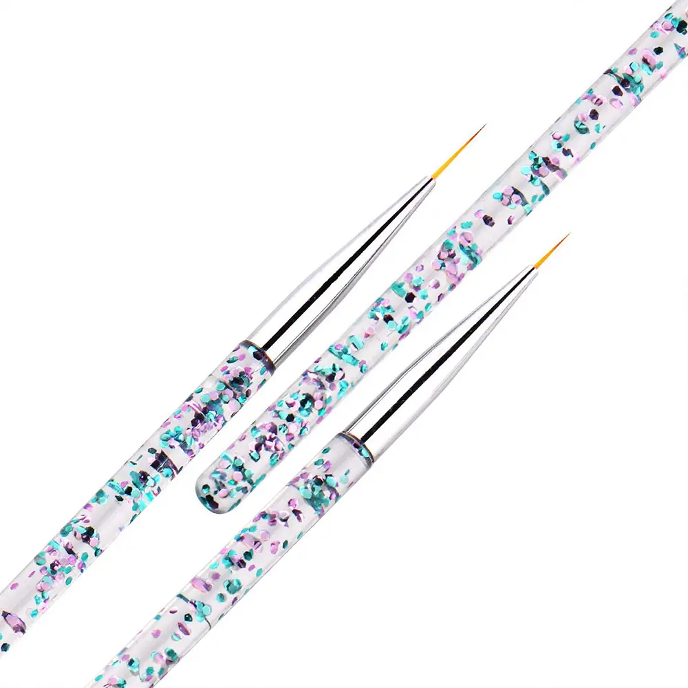 LINMANDA 5Pcs Nail Dotting Pens with 3Pcs Nail Liner Brushes Brush Nail Art Design Tools and Eye Makeup Gel Applicators Tool