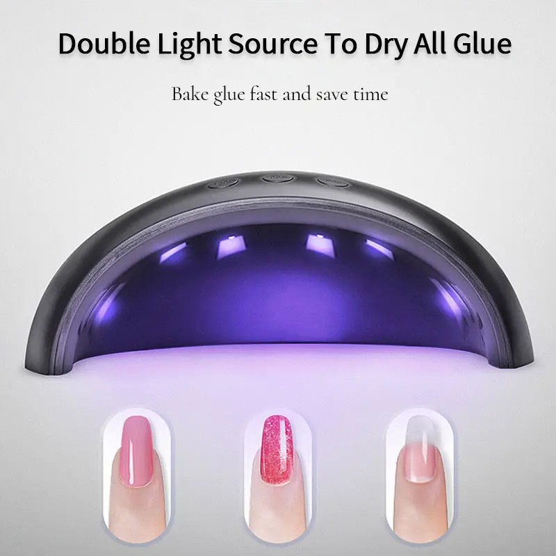 LINMANDA Panda 12 UV LEDs Gel Nail Polish Dryer Lamp 36W Nail Phototherapy Machine Professional Manicure Tool Salon Equipment