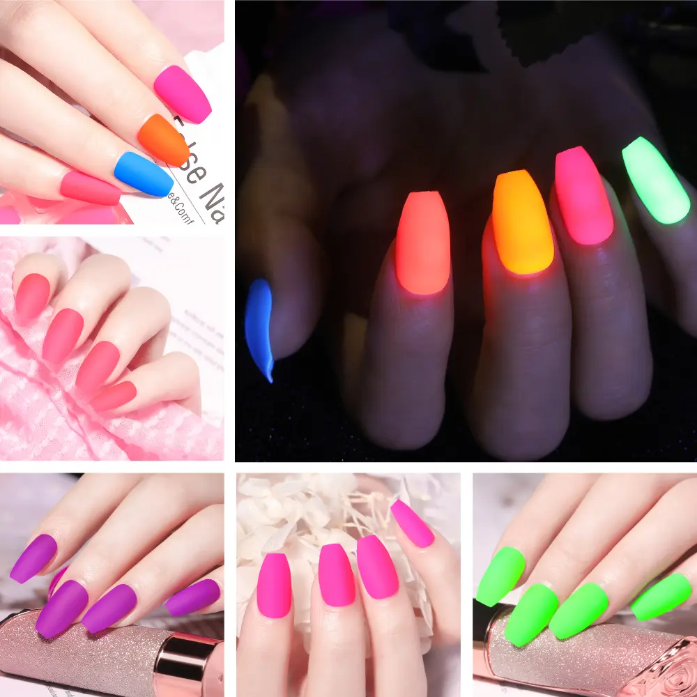 LINMANDA Wearable Press On Fake Nails Tips With Glue false nails design Butterfly Lovely Girl false nails With Wearing Tools