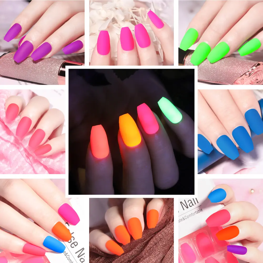 LINMANDA Wearable Press On Fake Nails Tips With Glue false nails design Butterfly Lovely Girl false nails With Wearing Tools