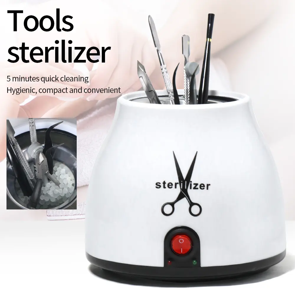 LINMANDA Nail Tools Cleaner High temperature Pot for Scissors Tweezers Clippers Nail Art Tools Manicure Cleaning Box