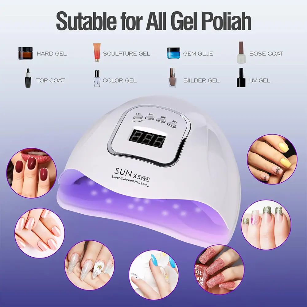 LINMANDA UV LED Nail Lamp Professional Nail Dryer Gel Polish Light UV Nail Light With 4 Timer Nail Polish Curing Gel LED Dryer