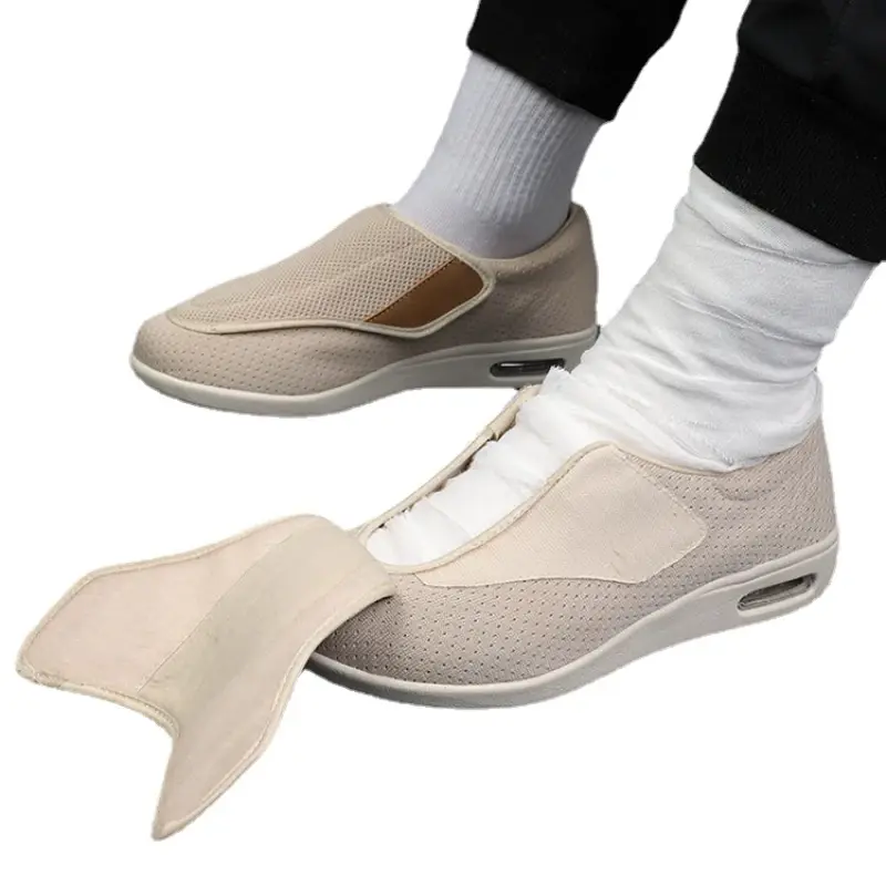 XIHAHA New Casual Orthopedics Wide Feet Swollen Shoes Thumb Eversion Adjusting Soft Comfortable Diabetic Shoe Walking Shoes
