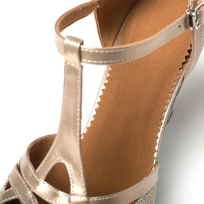 Fashion Ballroom Dance Shoes for Women Glitter Closed Toe Modern Shoe Salsa Ballroom Tango Latin Shoes for Girls Shoes Sandals