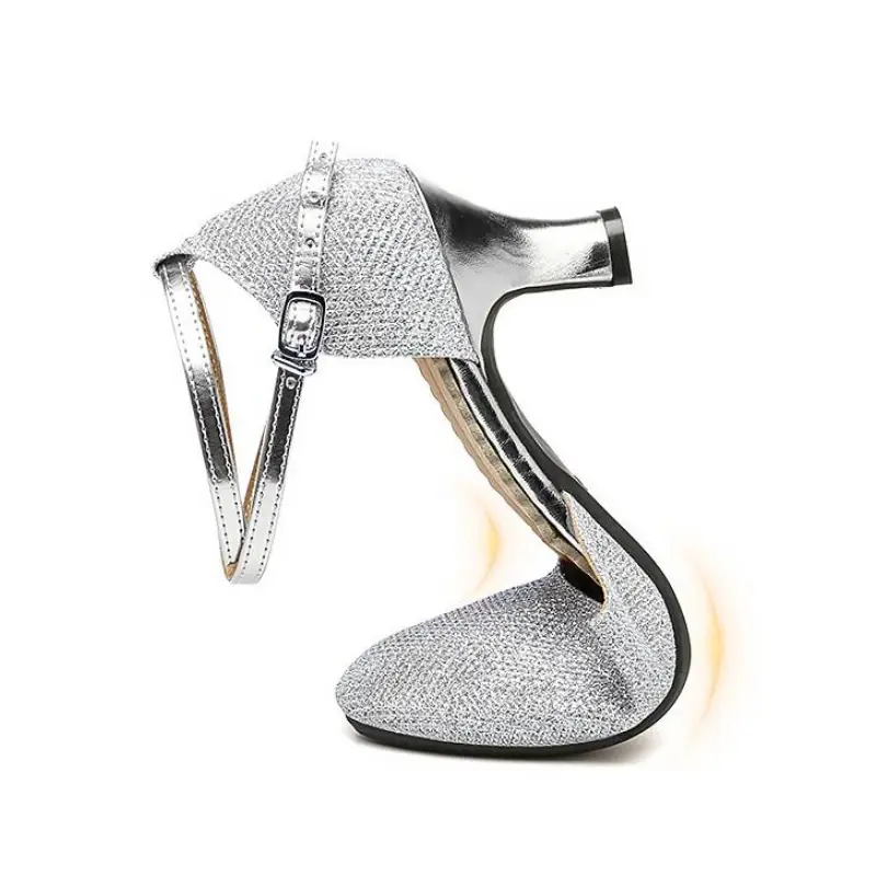 XIHAHA Girls Dance Shoes for Women Ladies Ballroom Modern Tango Dancing Performance Pratice Shoes Woman High-heeled Shoes