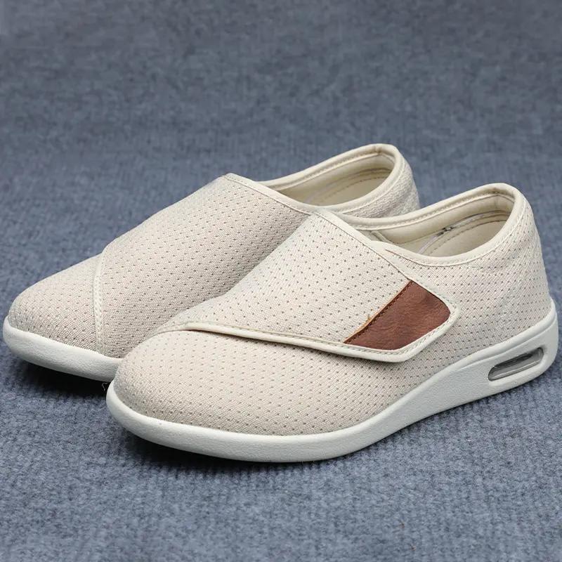 XIHAHA 2023 Casual Orthopedics Wide Feet Swollen Shoes Thumb Eversion Adjusting Soft Comfortable Diabetic Shoes Walking Shoes