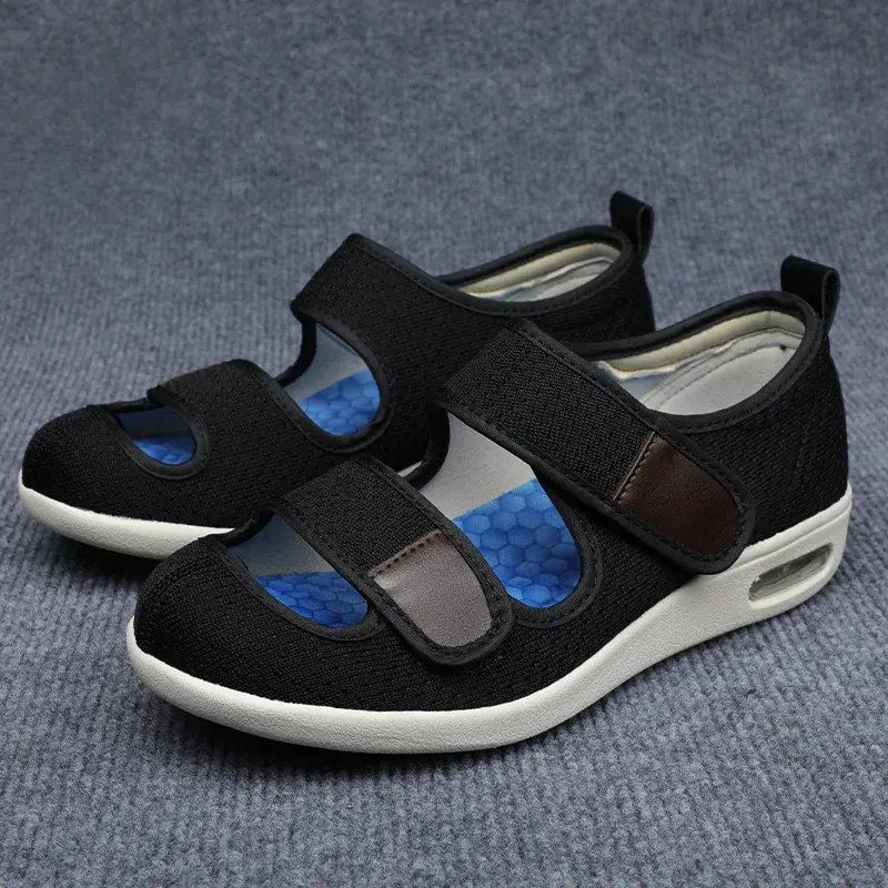 XIHAHA Mom Dad Shoes Sandals Orthopedics Wide Feet Swollen Shoe Thumb Eversion Adjusting Soft Comfortable Women Diabetic Shoes