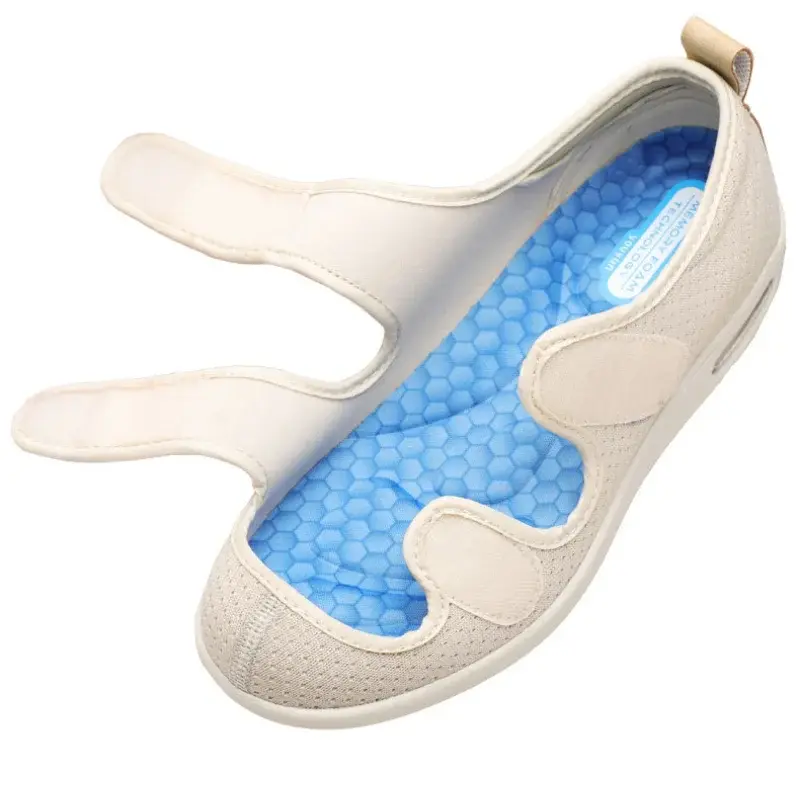 XIHAHA Mom Dad Shoes Sandals Orthopedics Wide Feet Swollen Shoe Thumb Eversion Adjusting Soft Comfortable Women Diabetic Shoes