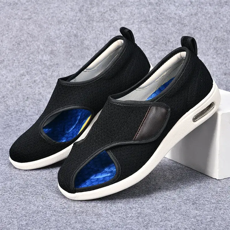 XIHAHA Sandals Mom Dad Shoes Orthopedics Wide Feet Swollen Shoe Thumb Eversion Adjusting Soft Comfortable Diabetic Shoe Sneakers