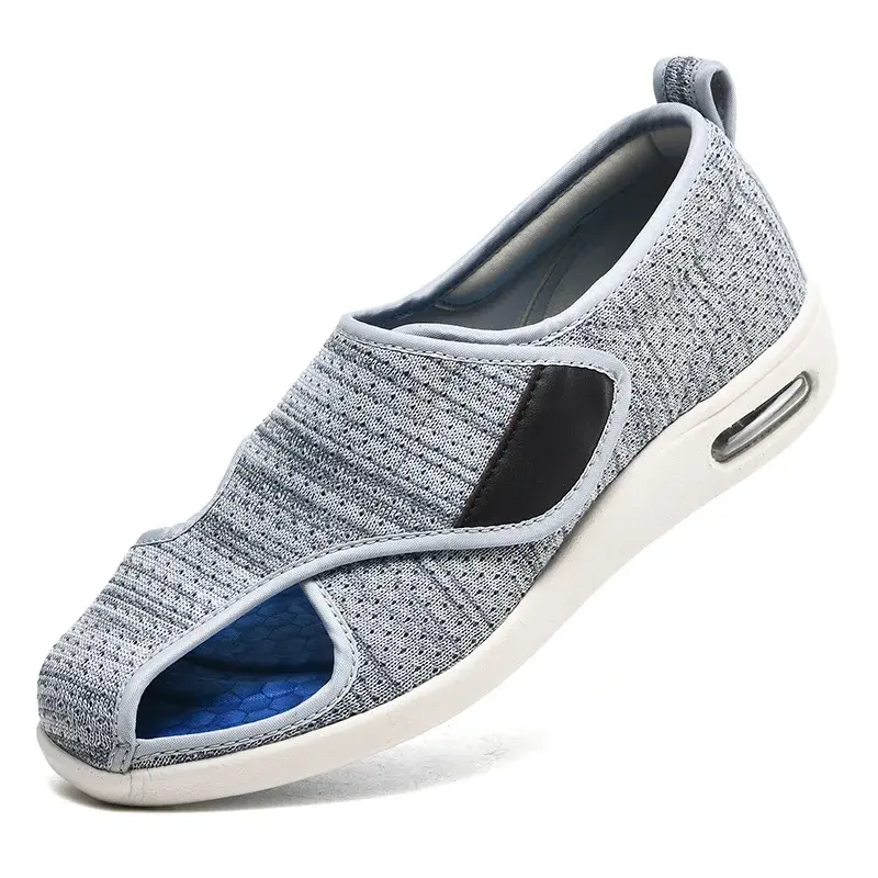 XIHAHA Sandals Mom Dad Shoes Orthopedics Wide Feet Swollen Shoe Thumb Eversion Adjusting Soft Comfortable Diabetic Shoe Sneakers