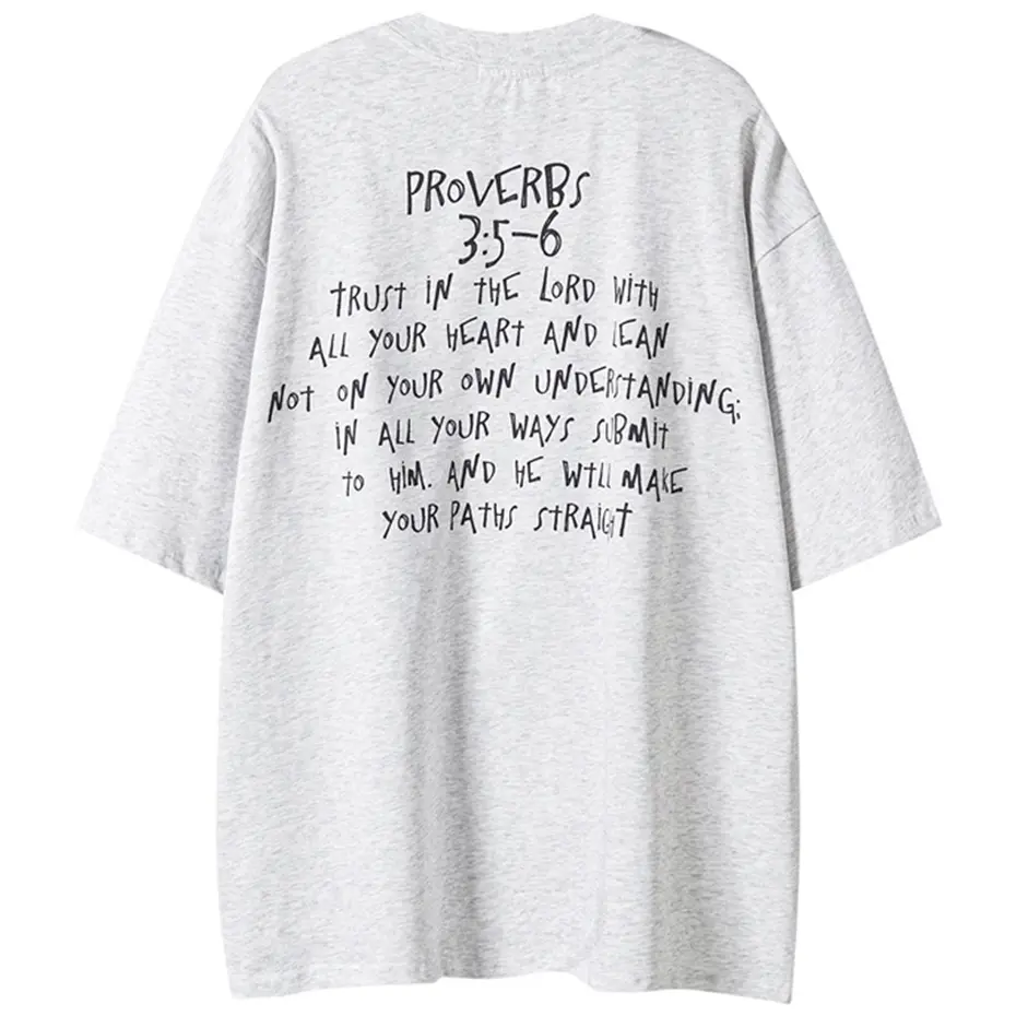 Men's Vintage Streetwear T Shirts Gods Graphic Hip Hop T-shirt Casual Tee Tops  Unisex Hipster Cotton Tshirt
