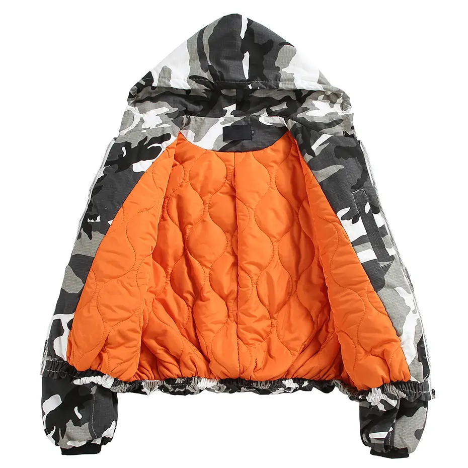 Camoufalge Parkas Men Winter Jackets Thicken Warm Hooded Coat Streetwear Hip Hop Oversized Harajuku Padded Jackets