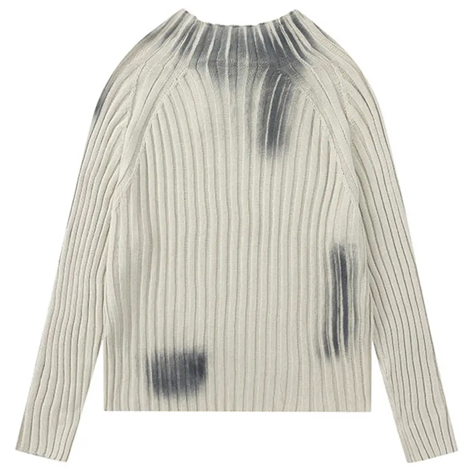 Tie Dye Y2K Sweaters Harajuku Hip Hop Streetwear Knitted Pullover Sweater 2024 Unisex New Casual Slim Sweater Jumper Knitwear