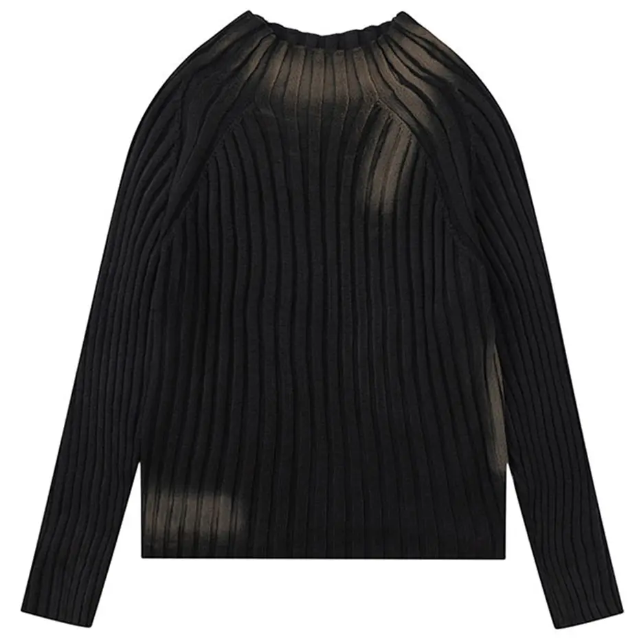 Tie Dye Y2K Sweaters Harajuku Hip Hop Streetwear Knitted Pullover Sweater 2024 Unisex New Casual Slim Sweater Jumper Knitwear
