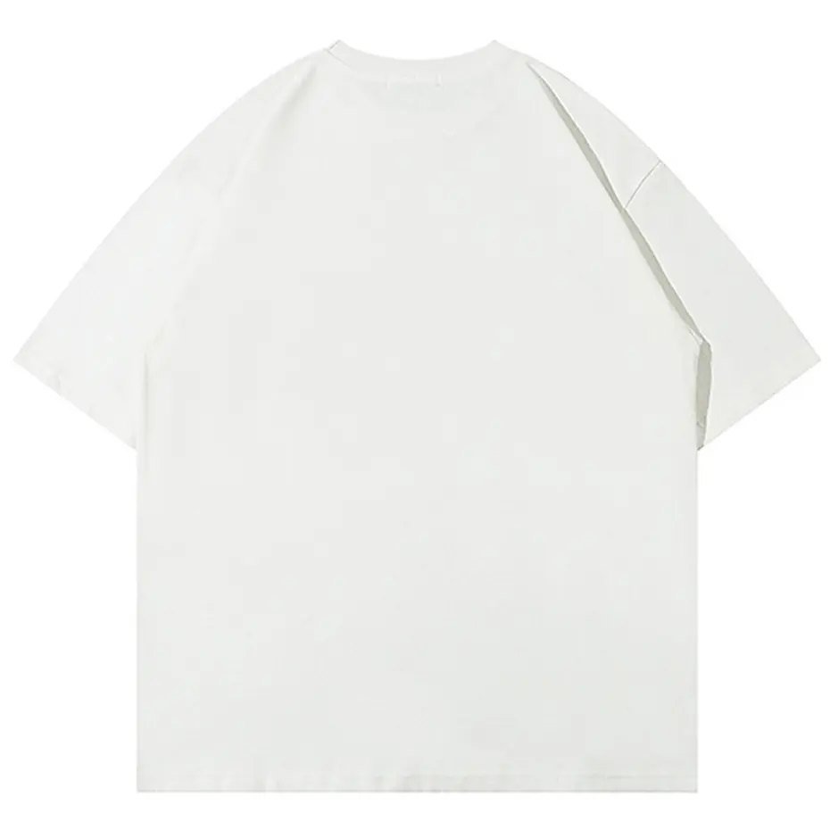 Men Oversized T Shirt Star Splicing Harajuku Streetwear Tshirts Man 2024 Fashion Casual Loose Cotton Hip Hop Y2K T-shirt Tops