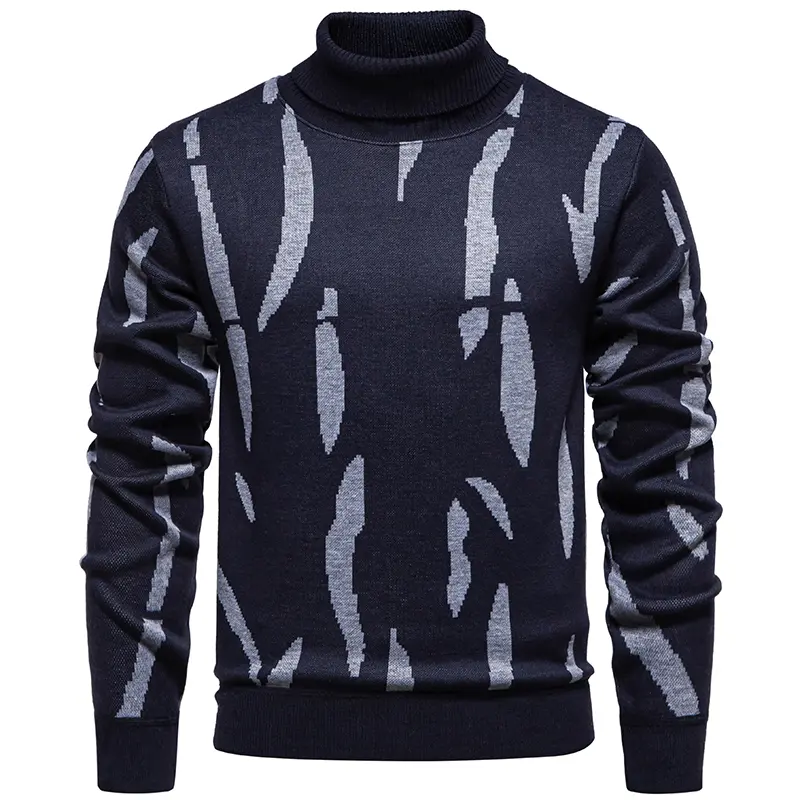 New Winter Men Fllece Turtlenecks Pullovers Warm Knitted Sweaters Good Quality Male Outwear Casual Sweaters Turtlenecks Size 3XL