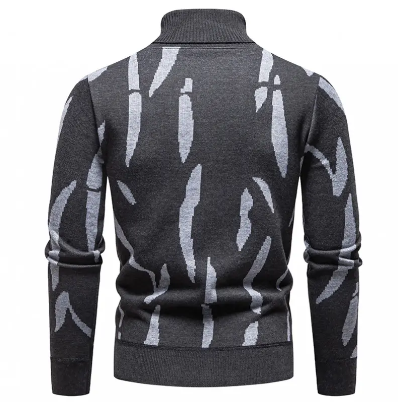 New Winter Men Fllece Turtlenecks Pullovers Warm Knitted Sweaters Good Quality Male Outwear Casual Sweaters Turtlenecks Size 3XL