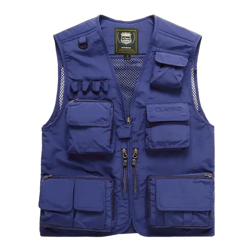 Men Outdoor Waistcoats Climbing Vests Jackets Multi-pocket Fishing Photography  Vests Men Mesh Breathable Vests Coats Size 7XL